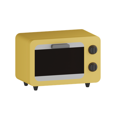 Mikrowelle  3D Icon