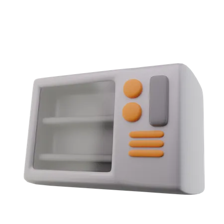 Mikrowelle  3D Icon