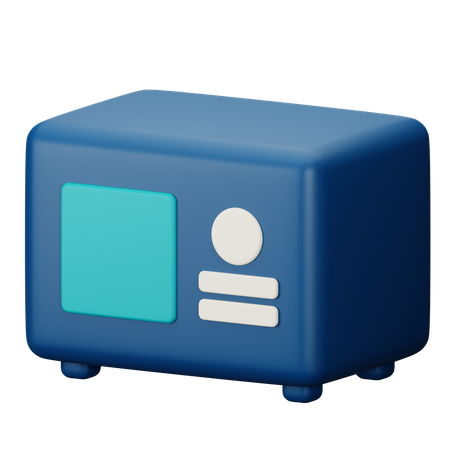 Mikrowelle  3D Icon