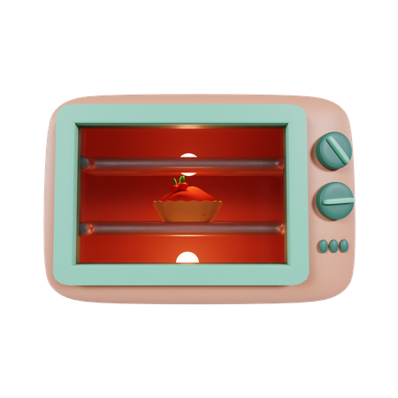 Mikrowelle  3D Icon