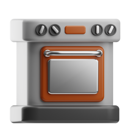 Mikrowelle  3D Icon