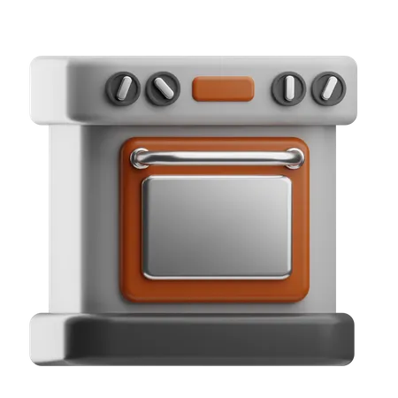 Mikrowelle  3D Icon