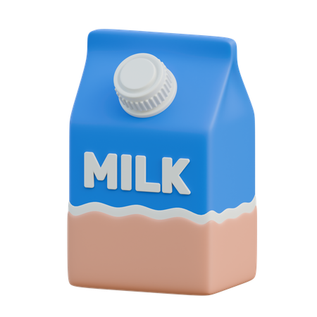 Milch  3D Illustration