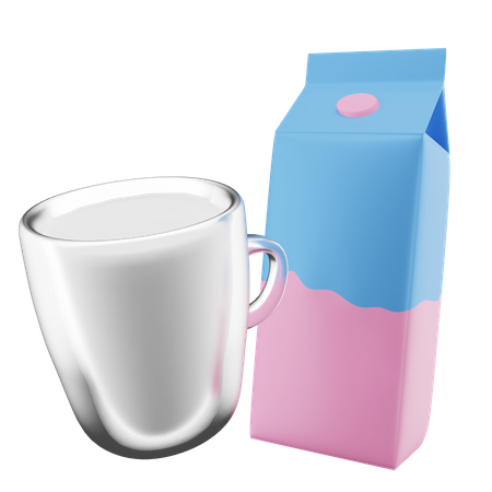 Milch  3D Icon