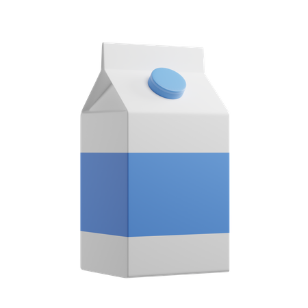 Milchpackung  3D Illustration