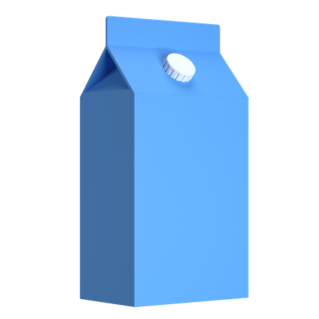 Milchpackung  3D Illustration