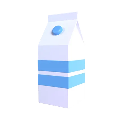 Milchpackung  3D Illustration