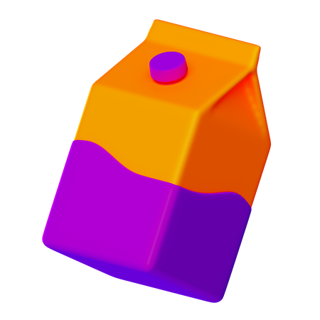 Milchpaket  3D Icon