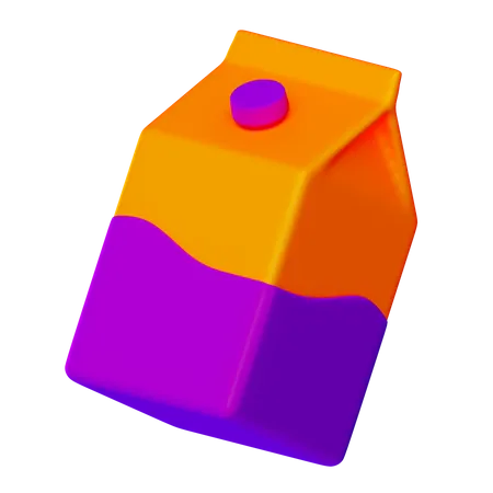 Milchpaket  3D Icon