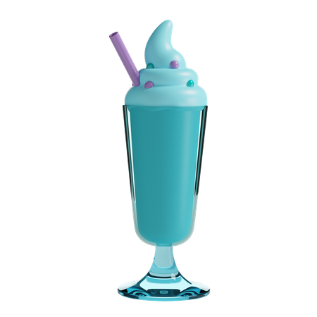 Milchshake  3D Illustration