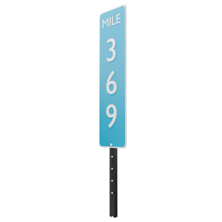 Mile  3D Icon