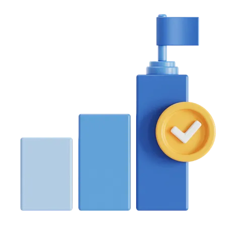 Milestone target  3D Icon