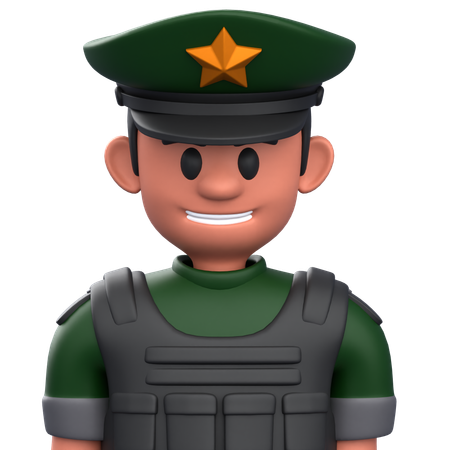 Militaire  3D Icon