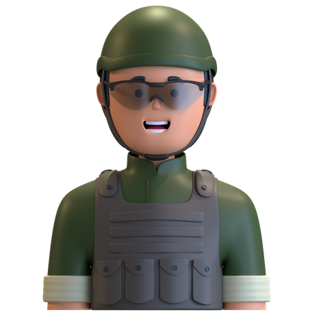 Militaire  3D Illustration