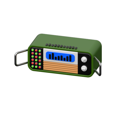 Militärradio  3D Icon