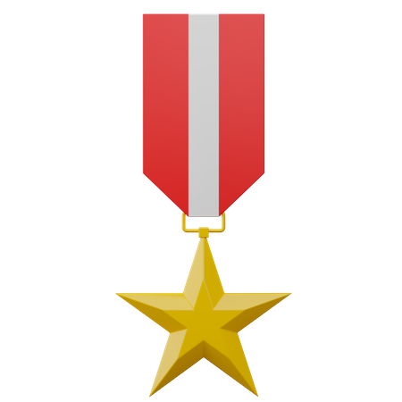 Militärmedaille  3D Illustration