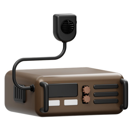 Militärradio  3D Icon