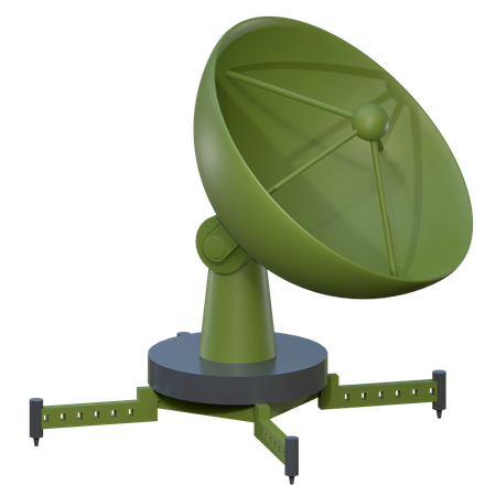 Militärsatellit  3D Icon