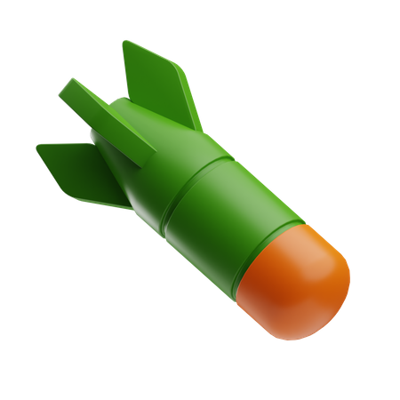 Military Atomic Bomb  3D Icon