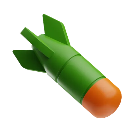 Military Atomic Bomb  3D Icon
