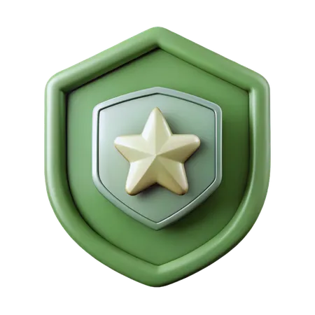 Military Badge  3D Icon