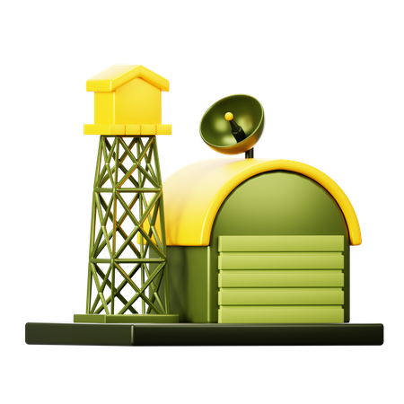 Military Base  3D Icon