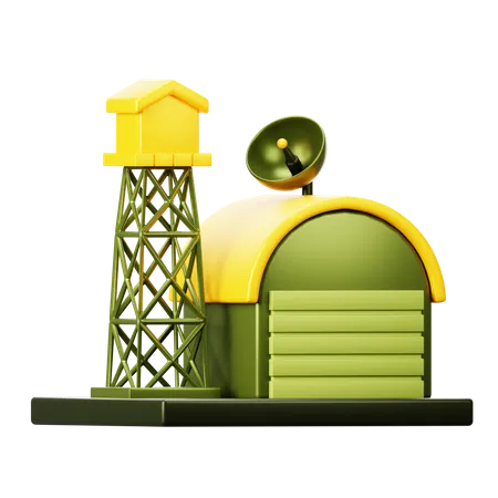 Military Base  3D Icon