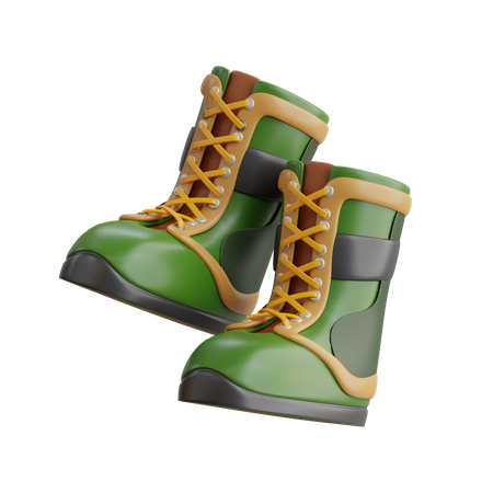 Military Boots  3D Icon