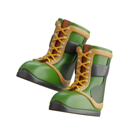 Military Boots  3D Icon