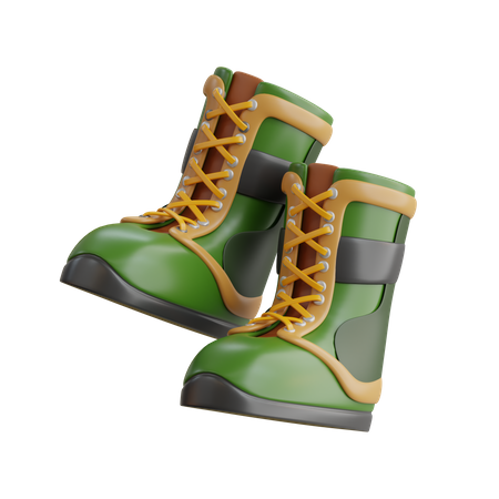 Military Boots  3D Icon