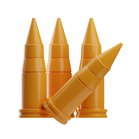 Military Bullets  3D Icon