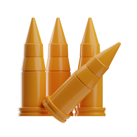 Military Bullets  3D Icon