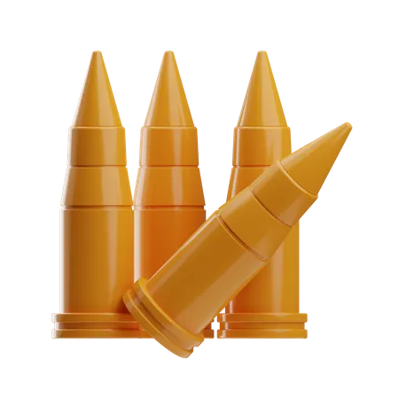 Military Bullets  3D Icon