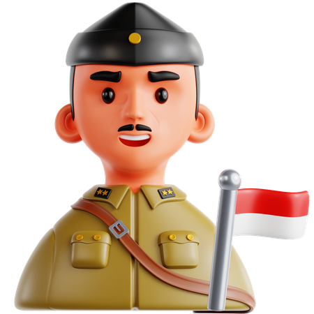 Military Commander  3D Icon