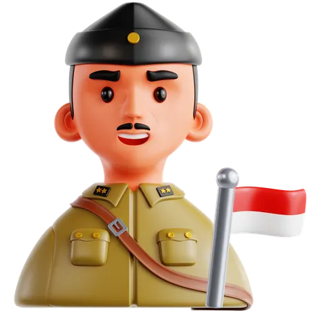 Military Commander  3D Icon