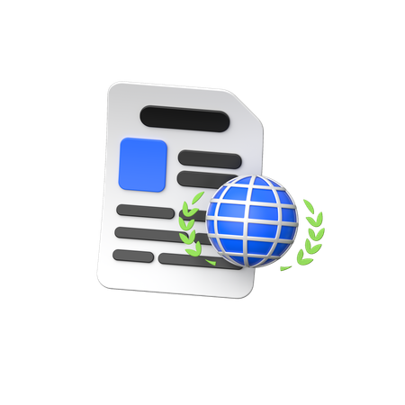 군사 문서  3D Icon