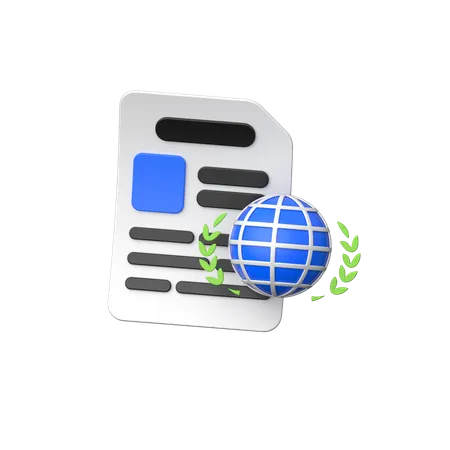 군사 문서  3D Icon