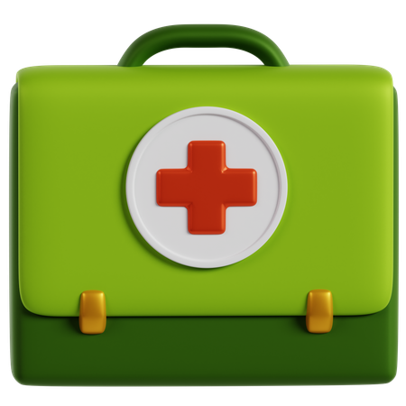 Military First Aid Kit  3D Icon