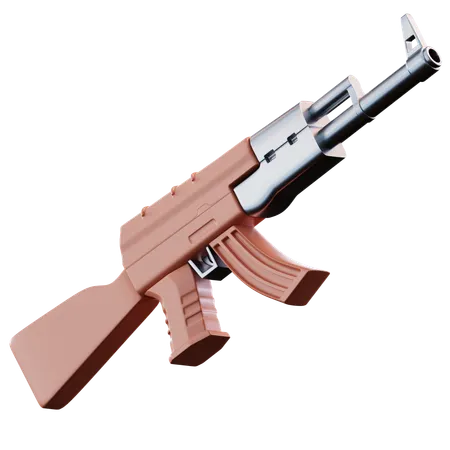 3 D Illustration Military Gun Weapon 3D Icon