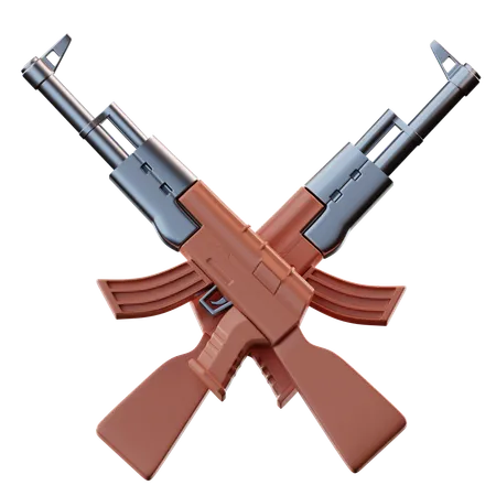 3 D Illustration Military Guns 3D Icon