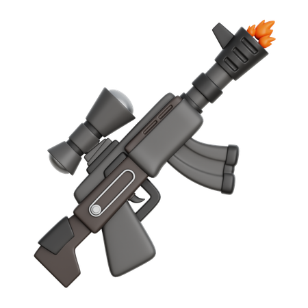 軍用銃  3D Icon