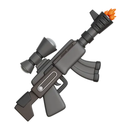 軍用銃  3D Icon