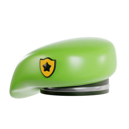 Military Hat  3D Icon
