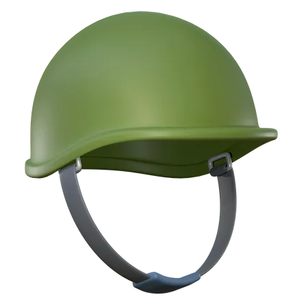 Military War Helmet 3 D Icon Military Equipment Illustration 3D Icon