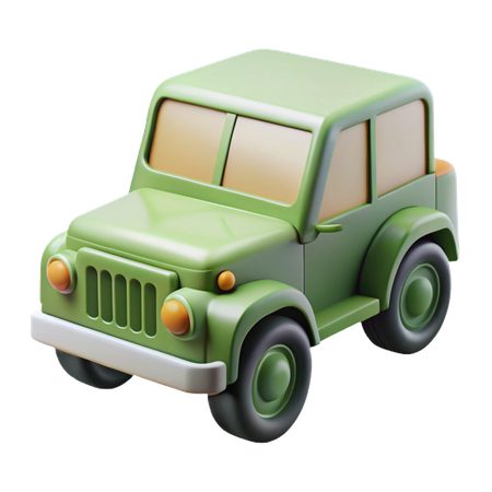 Military Jeep  3D Icon