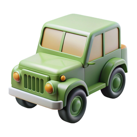 Military Jeep  3D Icon