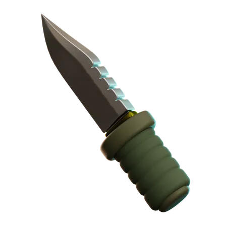 Military Knife  3D Icon