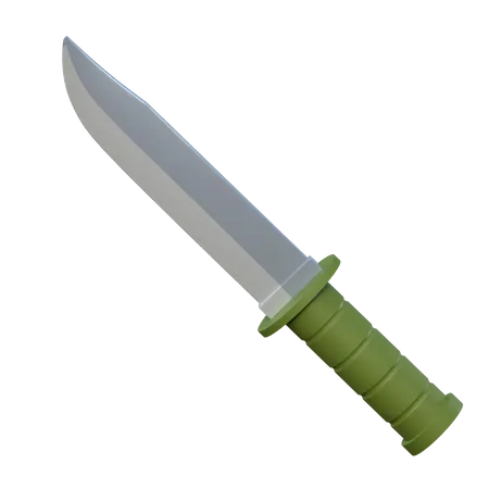 Military Knife 3 D Icon Military Equipment Illustration 3D Icon