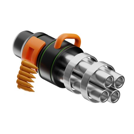 Military Machine Guns  3D Icon