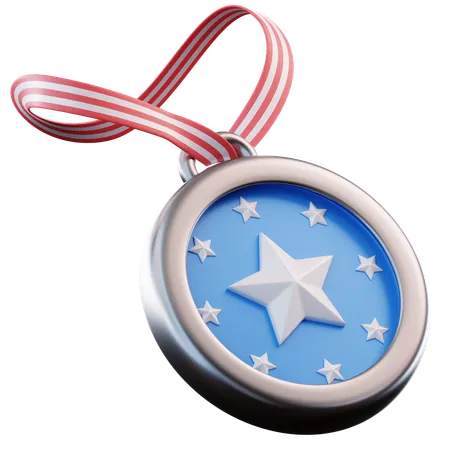 3 D Illustration Military Medal 3D Icon